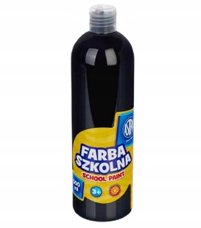 Farba Szkolna Plakatowa Czarna 500ml W Butelce 3+ Astra