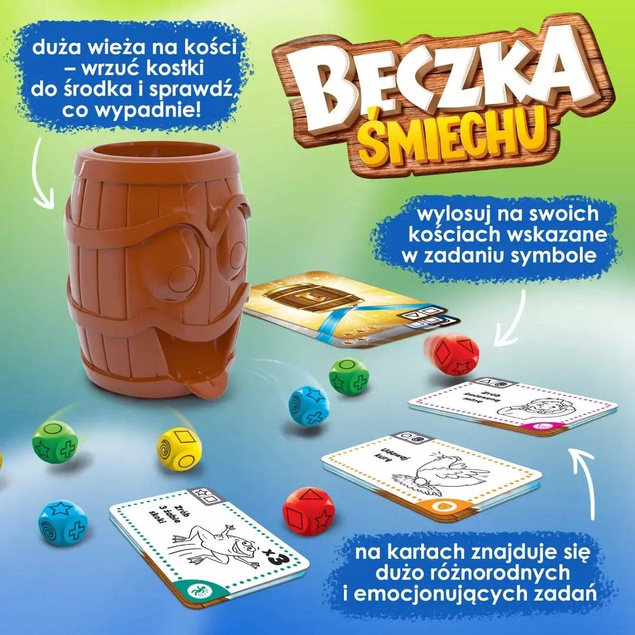 Beczka Śmiechu Gra Planszowa Rodzinna 5+ Trefl 01908