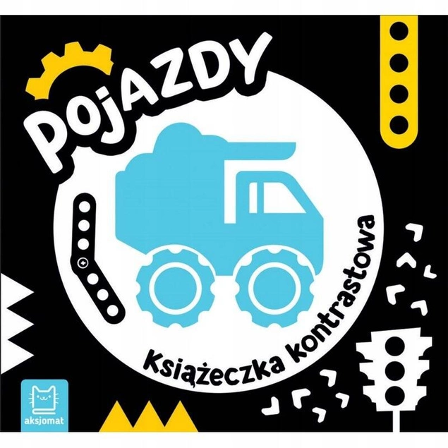 Książeczka Kontrastowa Pojazdy Rozwój Widzenia 0+ Aksjomat 3985