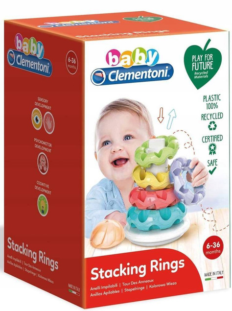 Układanka Kolorowa Wieża Piramidka Sorter Clementoni 17103