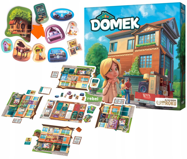 DOMEK Gra Planszowa Rodzinna Towarzyska 7+ Rebel