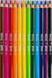 Kredki ołówkowe trójkątne 12 kolorów Jumbo Colorino 51859