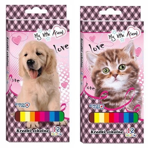 Zestaw upominkowy: kredki, farby i zeszyty. My Little Friends | St. Majewski