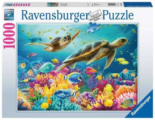 PUZZLE 1000 PODWODNY ŚWIAT ŻÓŁWIE RYBY 