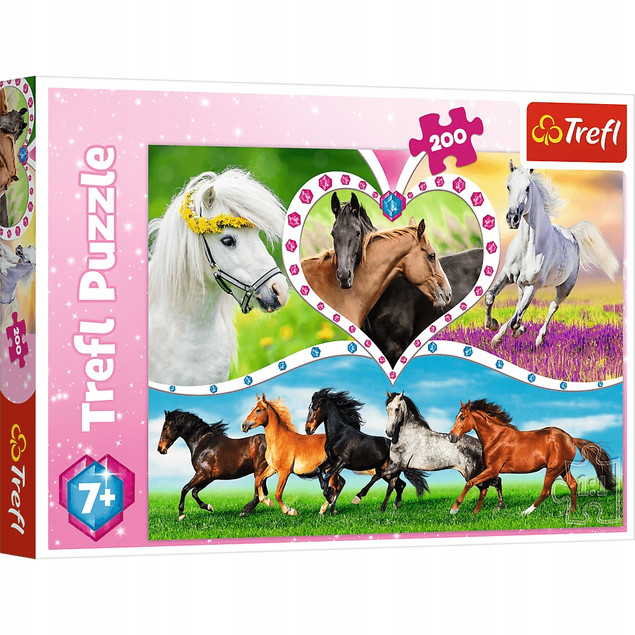 Puzzle 200 Piękne konie 13248 Trefl