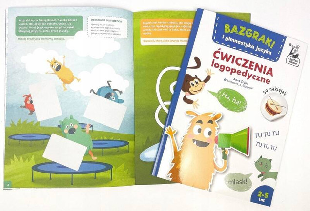 Bazgraki i Gimnastyka Języka ĆWICZENIA LOGOPEDYCZNE 2+ Kapitan Nauka