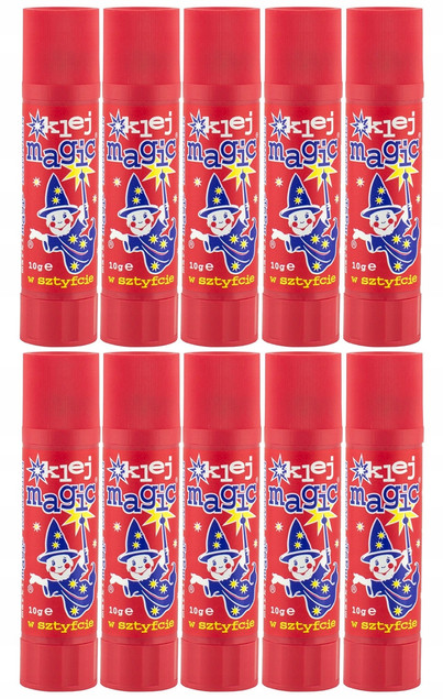10x Klej Magic Mocny Klej W Sztyfcie 10g Kamaben