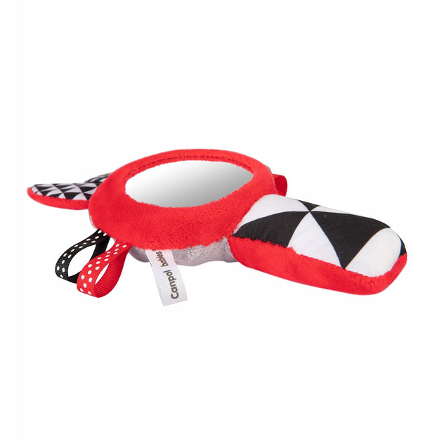 Canpol babies zabawka kontrastowa z piszczkiem i lusterkiem SENSORY TOYS