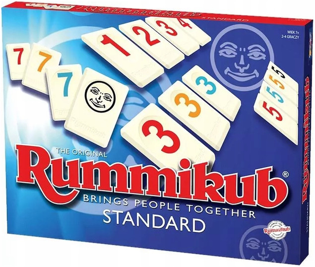 GRA RUMMIKUB STANDARD rodzinna gra liczbowa