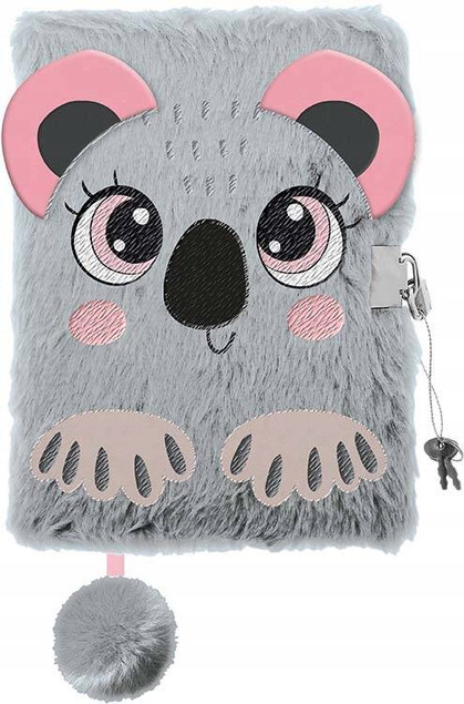 PAMIĘTNIK Z KŁÓDKĄ WŁOCHACZ 96 kartek SŁODKA KOALA