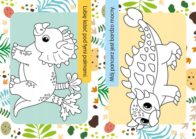 Kolorowanka z tatuażami – świecą w ciemności! Małe dinozaury WYDAWNICTWO