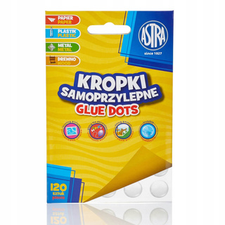 Naklejki Kropki Samoprzylepne GLUE DOTS Klasyczne 120 szt. Astra
