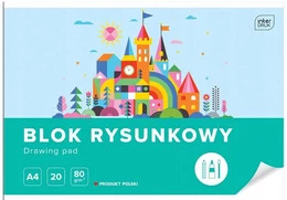 Blok Rysunkowy A4 20 Kartek Białych Interdruk