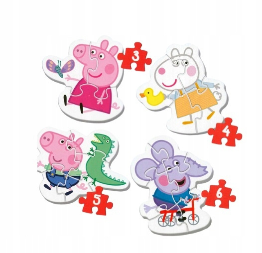 Moje Pierwsze Puzzle Układanka ŚWINKA PEPPA Urocza Bajka 2+ Trefl 36086