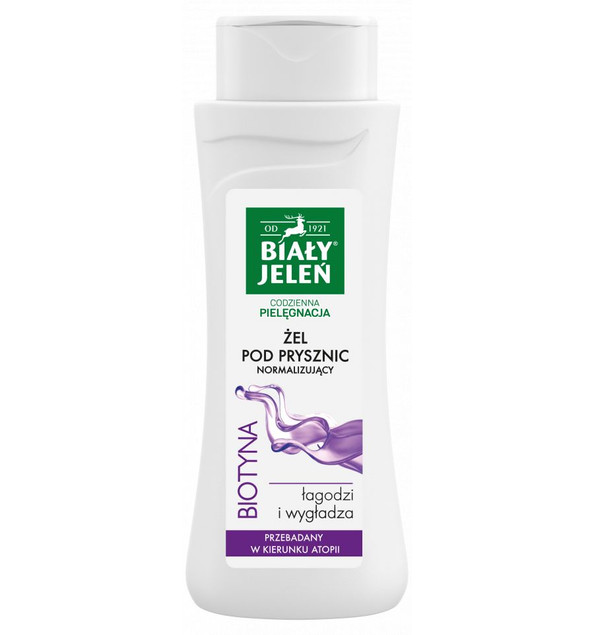 BIAŁY JELEŃ Żel Pod Prysznic BIOTYNA Ogranicza Złuszczanie 300ml