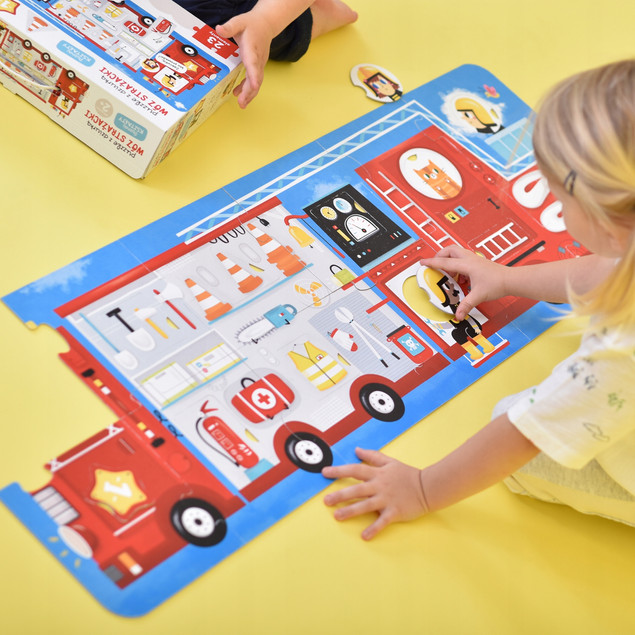 Puzzle z Dziurką 23 Wóz Strażacki CzuCzu 