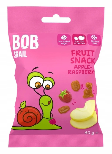 BOB SNAIL Żelki Owocowe MIX SMAKÓW Bez Dodatku Cukru 280g