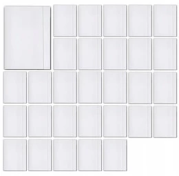 Teczka z gumką A4 INTERDRUK tekturowa 300g biała