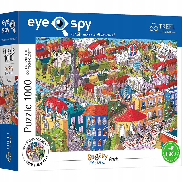 Puzzle 1000 Układanka UFT Eye-Spy Paryż WIEŻA EIFFLA Francja 12+ Trefl