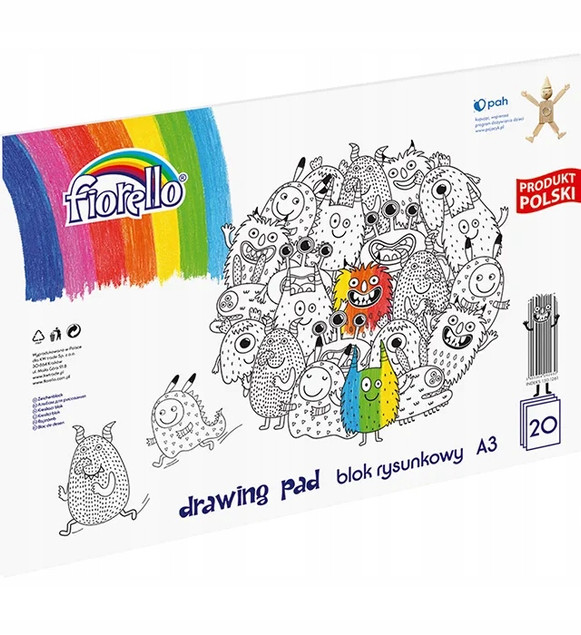 FIORELLO Blok rysunkowy A3/20K 