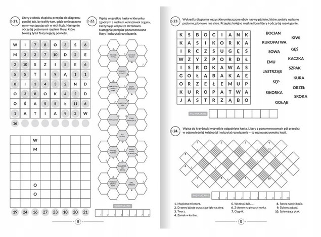 Ciekawe zadania do głowy łamania. Krzyżówki...