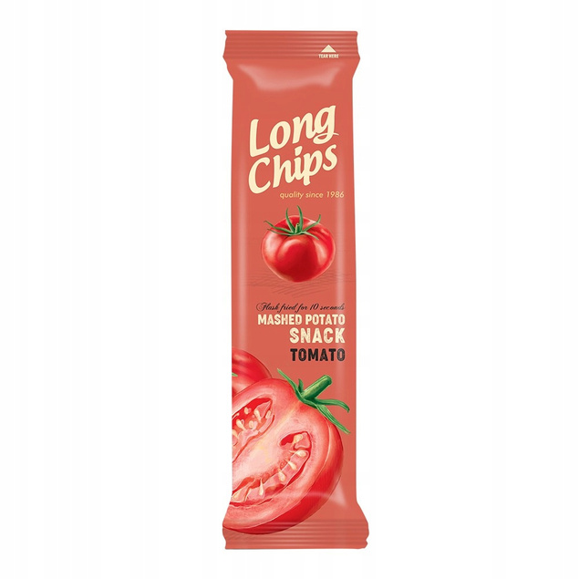 Long Chips ZESTAW 5 szt Śmietana z cebulką Ser Pomidory Kebeb Sól 75 g