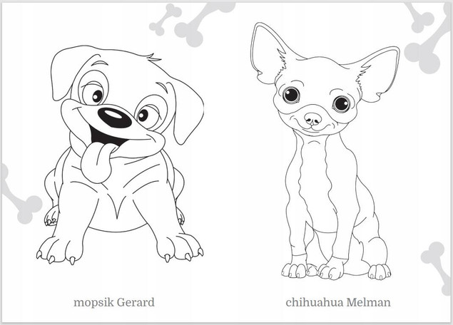 Maluszkowe malowanie. Pieski