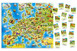 Puzzle 180 Układanka Dla Dzieci MAPA EUROPY Edukacyjne Flagi Quiz 6+ Castor