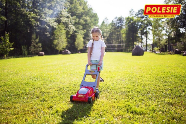 POLESIE Kosiarka Ogrodowa dla dzieci Dźwięk + KOSZ zielona