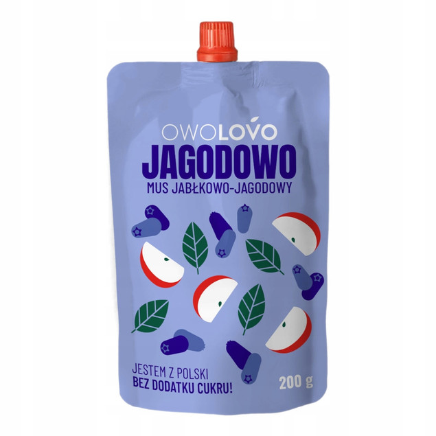 Mus Owolovo MIX SMAKÓW Dla Dzieci 200g PREMIUM Naturalny 15x 200g