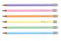 Colorino Ołówek z gumką Pastel mix kolorów