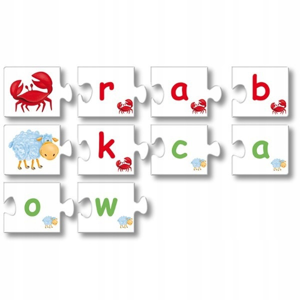 Kukuryku gra Edukacyjna Literka po Literce Układanka
