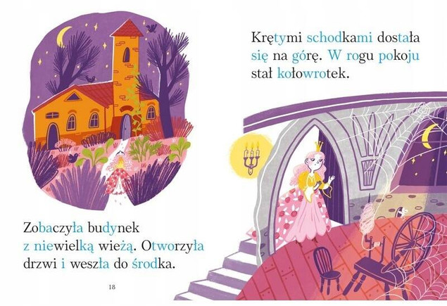 Śpiąca Królewna. Już czytam sam. Duże litery i podział na sylaby