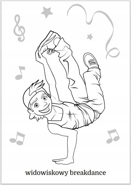 Maluszkowe malowanie. Tancerze i tancerki