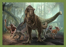 Puzzle 4w1 Układanka DINOZAURY Jurassic World Tyranozaur 4+ Trefl 34607