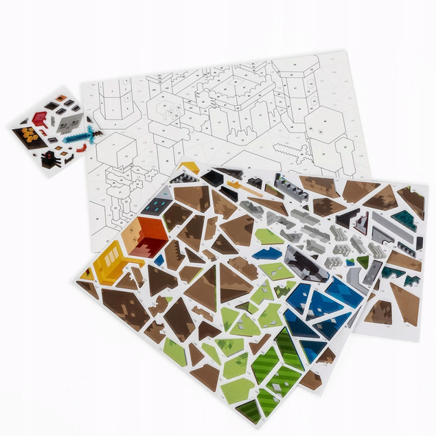 Wyklejanka GAME Minecraft Wyklejanka Po Numerach Kidea