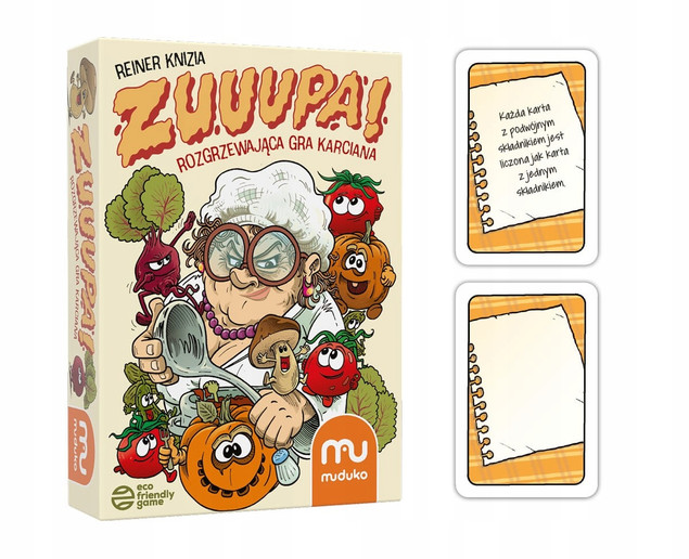 Zuuupa! rozgrzewająca gra karciana Muduko