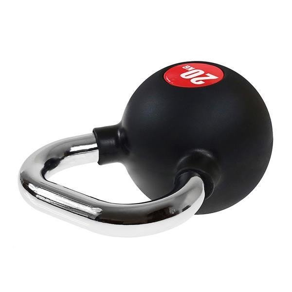 17031 KGC-20 KETTLEBELL GUMA Z CHROMOWANĄ RĄCZKĄ 20 KG HMS