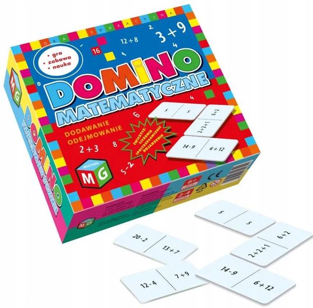Domino Matematyczne DODAWANIE ODEJMOWANIE 6+ Multigra