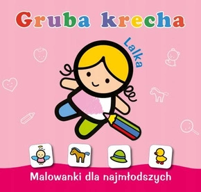 Gruba Krecha Malowanka Kolorowanka Lalka 1+ Skrzat