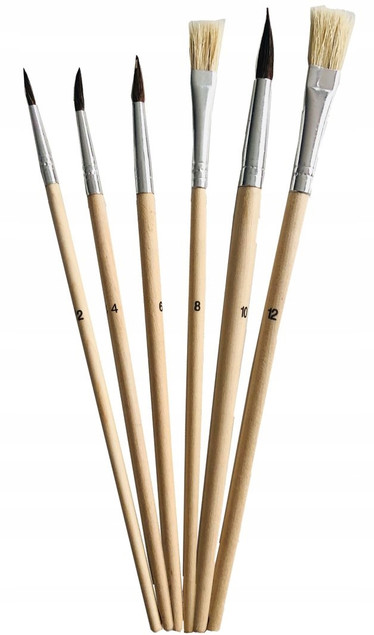 PĘDELKI SZKOLNE RÓŻNE RODZAJE 6SZT BAMBINO