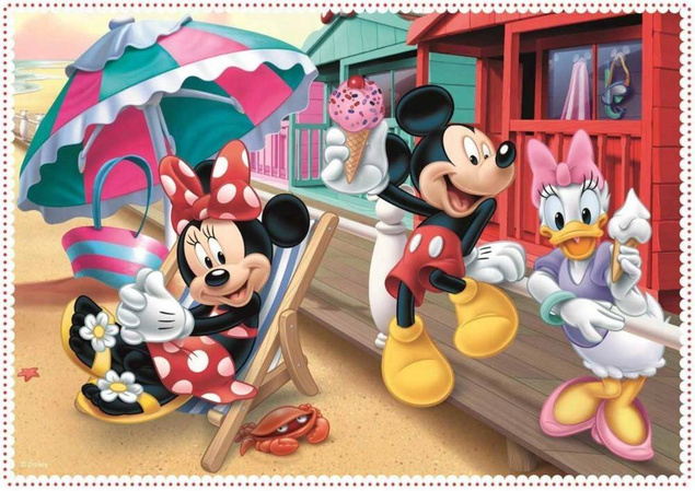 Puzzle 4w1 Układanka Myszka MINNIE Miki Mini 3+ Trefl