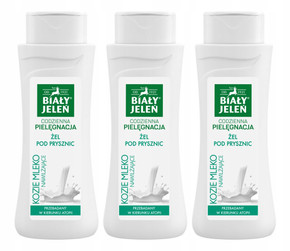 3x BIAŁY JELEŃ Żel Pod Prysznic KOZIE MLEKO 300 ml