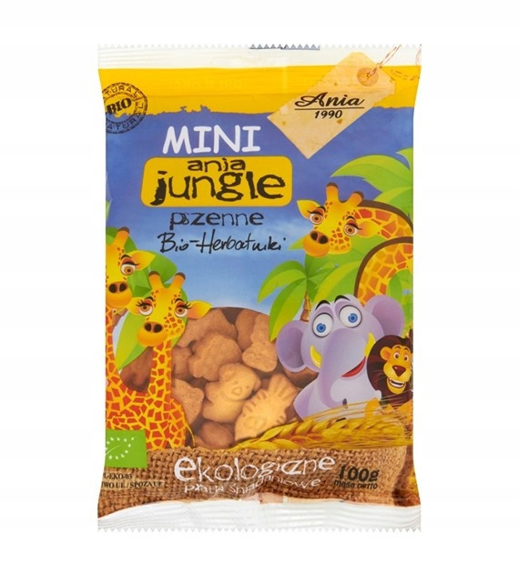 Ciastka MINI JUNGLE BIO 100g - BIO ANIA