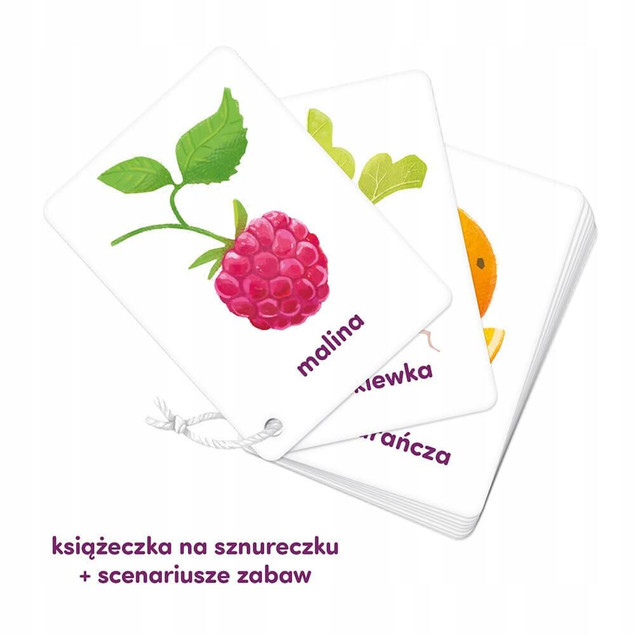 CzuCzu Karty obrazkowe na sznurku Owoce i Warzywa