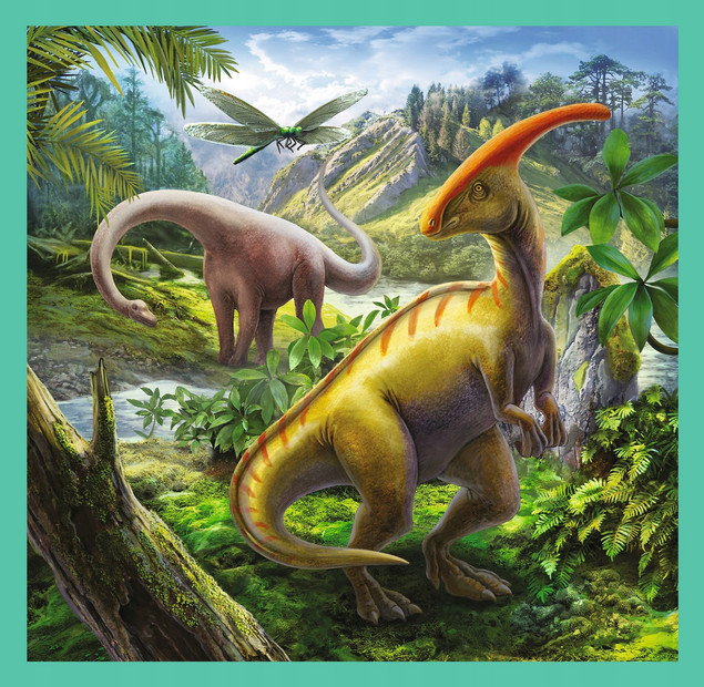 Puzzle 3w1 Niezwykły świat dinozaurów Trefl 34837
