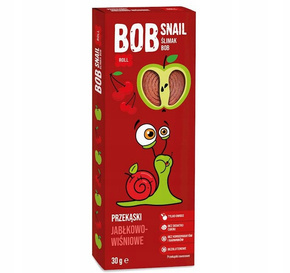 Przekąska Jabłko Wiśnia Bez Cukrów 30g BOB SNAIL