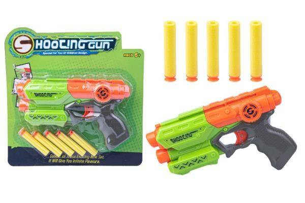 Pistolet na strzałki piankowe 5 strzałek 1003680