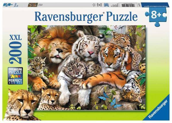 Puzzle XXL 200  Dzikie koty Ravensburger 127214 