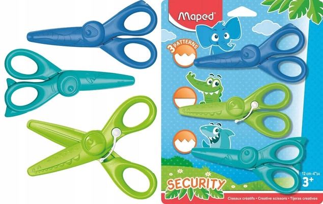 Nożyczki kreatywne Kidicraft 13cm 3szt MAPED